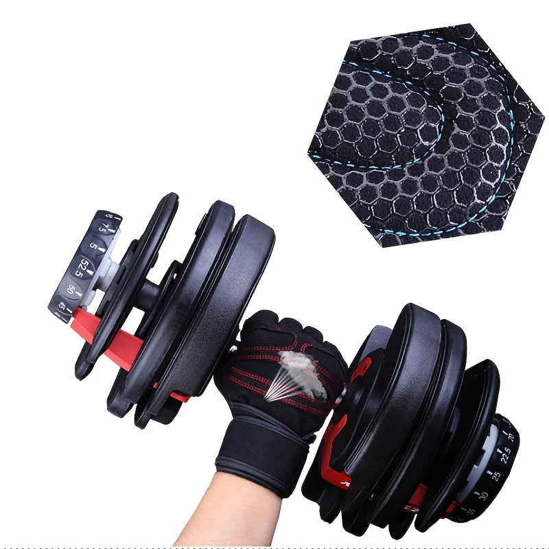 Gym Gloves for Men Women Fitness Weight Lifting Wristband Gloves Body Building Training Sports Exercise Cycling Glove Shockproof 6