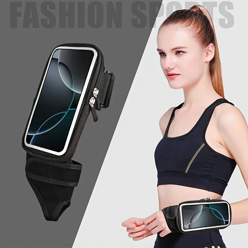 Outddor Touch Screen Running Bags For iPhone 16 15 14 13 Pro Max 16 Plus 16E Xiaomi Samsung Cycling Fitness Armband Wrist Pouch 6
