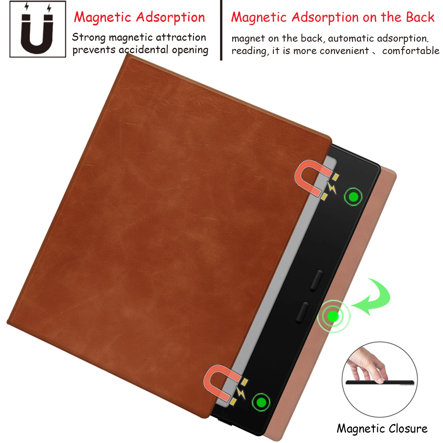 Ultra-Slim Magnetic Leather Case with Auto Sleep/Wake