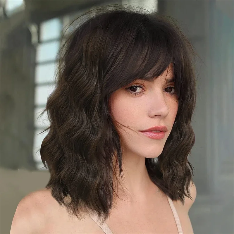 Natural Black 20Inch Bob Wave 5x5 Silk Base Glueless Jewish Human Hair Wig With Baby Hair HD Lace European Preplucked Daily