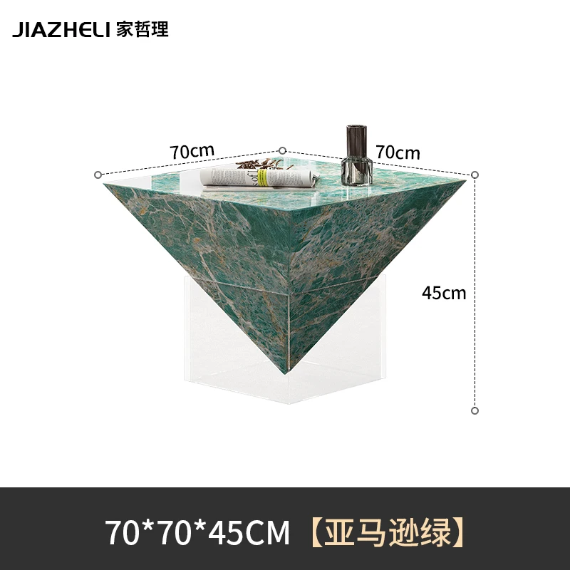 طاولة قهوة فنية جديدة راقية مصممة من حجر الأكريليك...