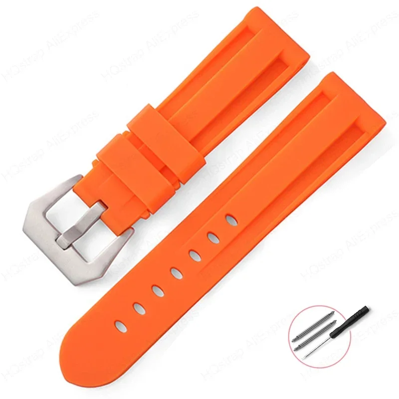 Men's Sport Silicone Rubber Watch Band – Universal Replacement Wristband Bracelet