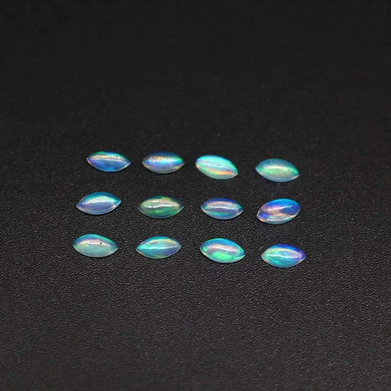 Natural Maequise Opal Ring Face Marquise Plain Natural Opal Gemstone for Necklace Jewelry Making and Collection