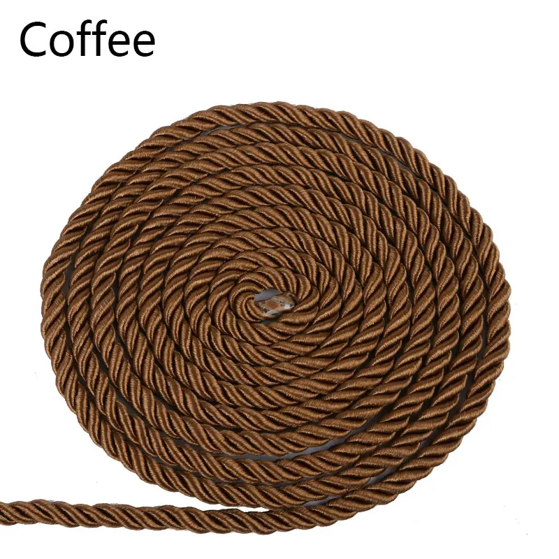 Luxurious 5mm Twisted Satin Rope for Elegant DIY Crafts & Decorative Packaging