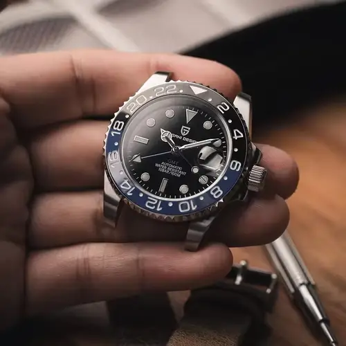 PAGANI DESIGN 40MM Men Mechanical Wristwatch Stainless Steel GMT Watch Top Brand Sapphire Glass Waterproof Automatic Watches Men - Image 3