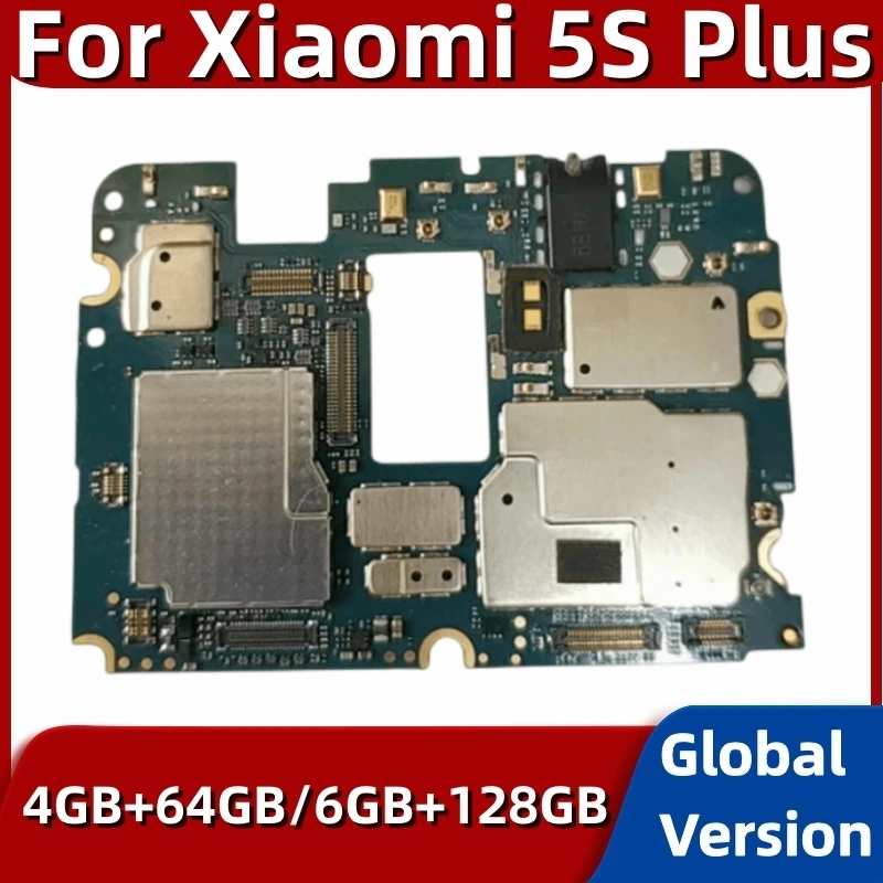 Xiaomi Mi 5S artı anakart için 100% orijinal Unlocked anakart 64GB 128GB  tam cips mantık kurulu tam çalışma plakası