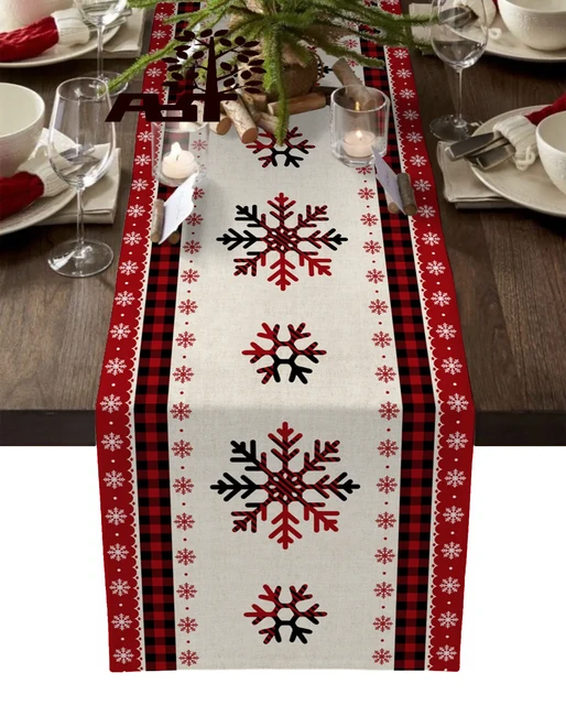 Preto e branco xadrez simples corredor de mesa hotel decoração do casamento  capa de mesa decoração de natal cozinha jantar pano de mesa - AliExpress