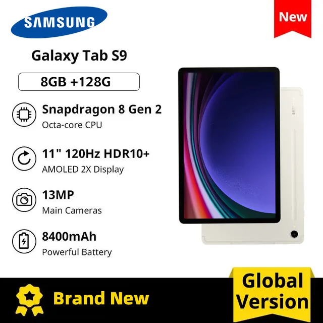 Samsung Galaxy Tab S9 Tablet 8 128g With S Pen 11 Inch Insert Galaxy Ai Compatible.jpg