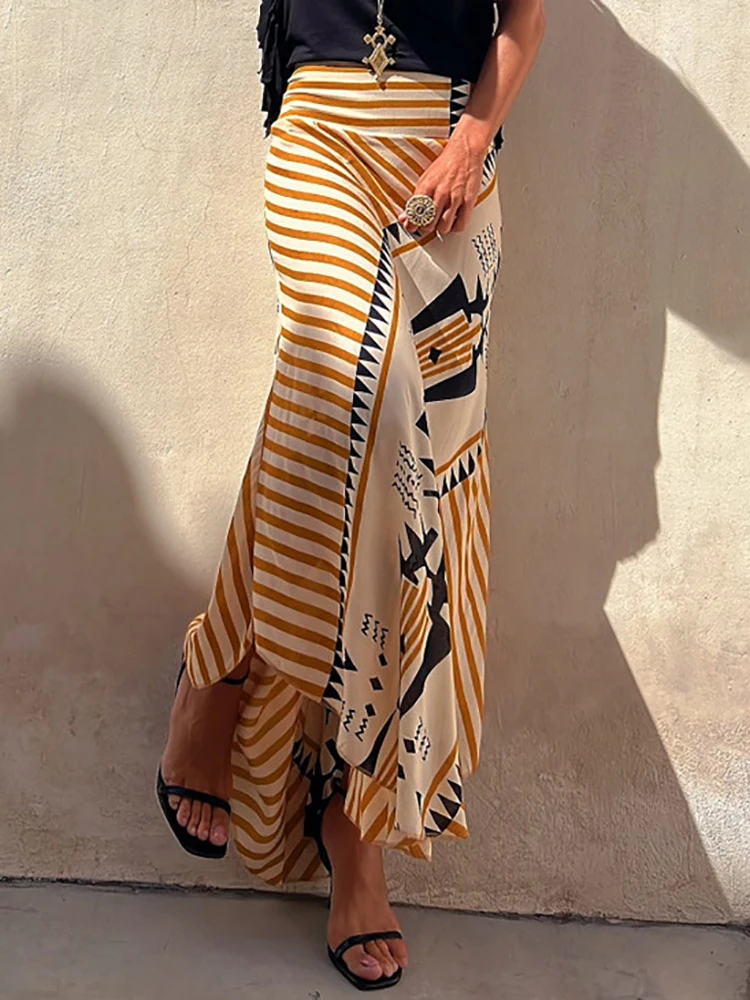 Saia Zara, Saia Renner, saia longa com fenda na frente, saia longa com fenda - renner, Saia Longa Boho Cintura Alta, Saia Longa Zara, saia longa, saia hippie longa indiana, Saia estampada, Saia de tecido leve, saia boho farm, saia boho chique, Saia, roupas femininas zara, Roupas Femininas