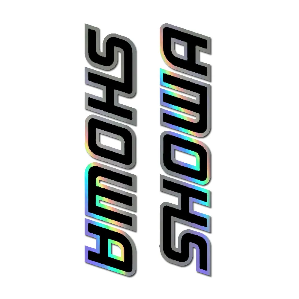 Autocollants Fourche Motocross Showa Rouge – Vinyle Cristal 0,5 Mm, Résistant, Fabriqué En Italie