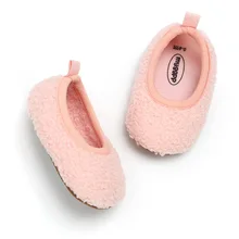 

Baby Newborn Crib Cozy Fleece Non Skid Soft Sole Shoes Warm Winter Socks Shoes