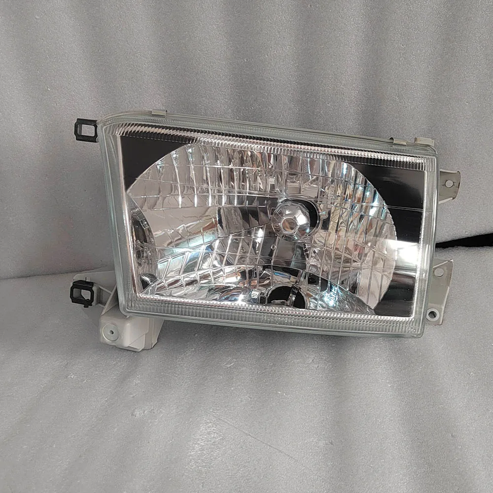 A Pair Car Headlights Black Edged Crystal For 4Runner Hilux Surf