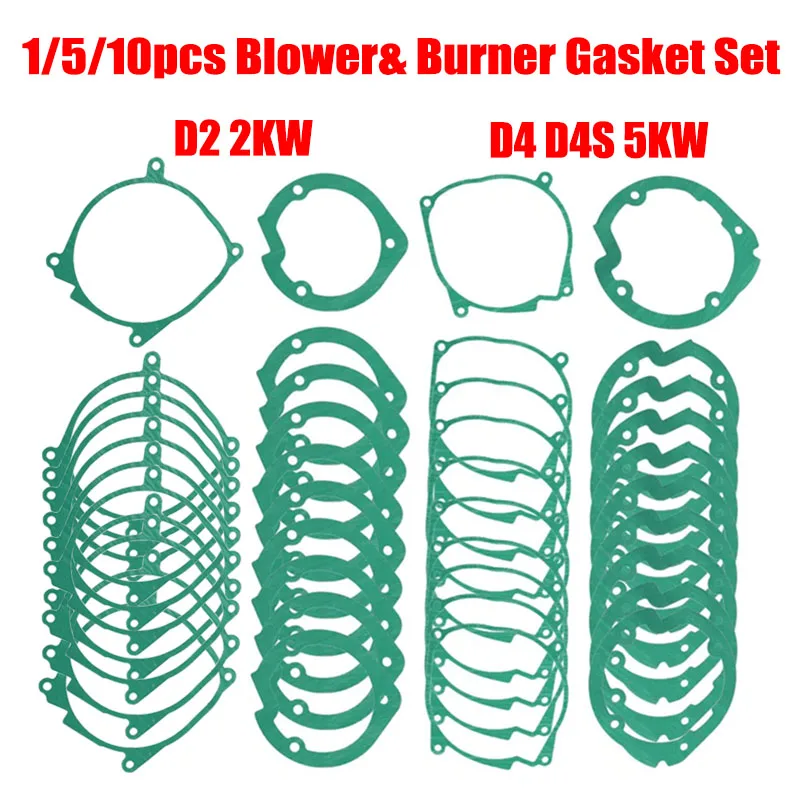 Burner Gasket Blower Motor Gasket 1/5/10x For Eberspacher 2KW/5KW Diesel Parking Heater D2/D4/D4S Combustion Chamber