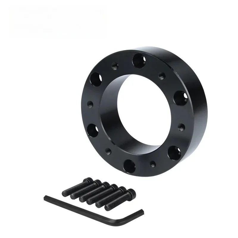 PinXin 25mm 스티어링 휠 스페이서 6 홀 허브 스페이서 수정된 스티어링 휠 베이스가 있는 모델용 패드 어댑터 증가