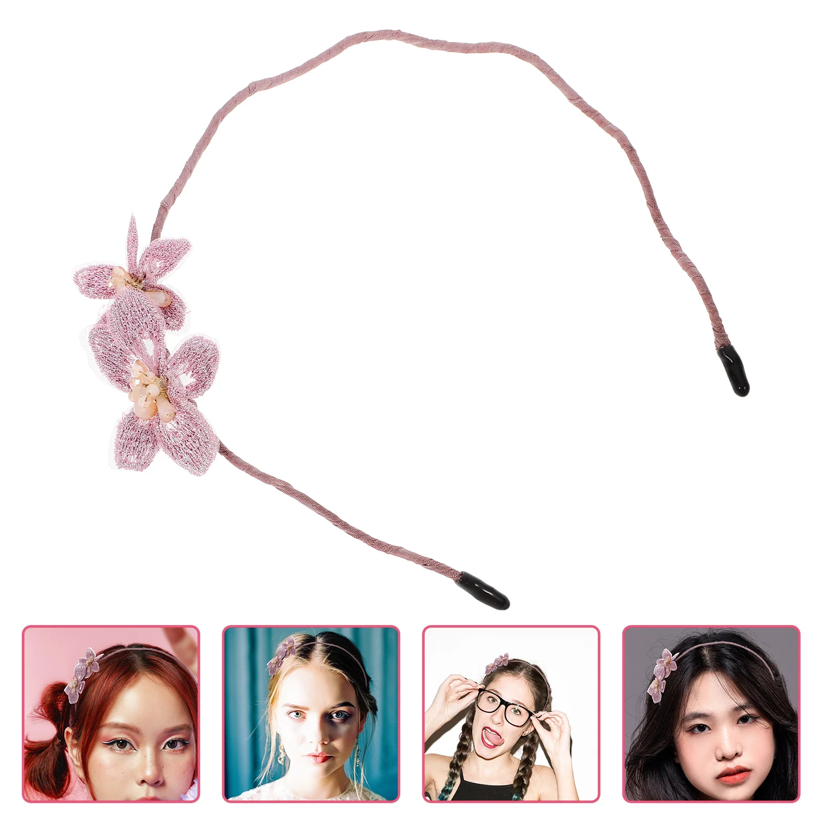 

Butterfly Headband Hair Accessories Wedding Woman Headdress Bride Headbands for Girls Party Hand Made Rhinestone Decoration