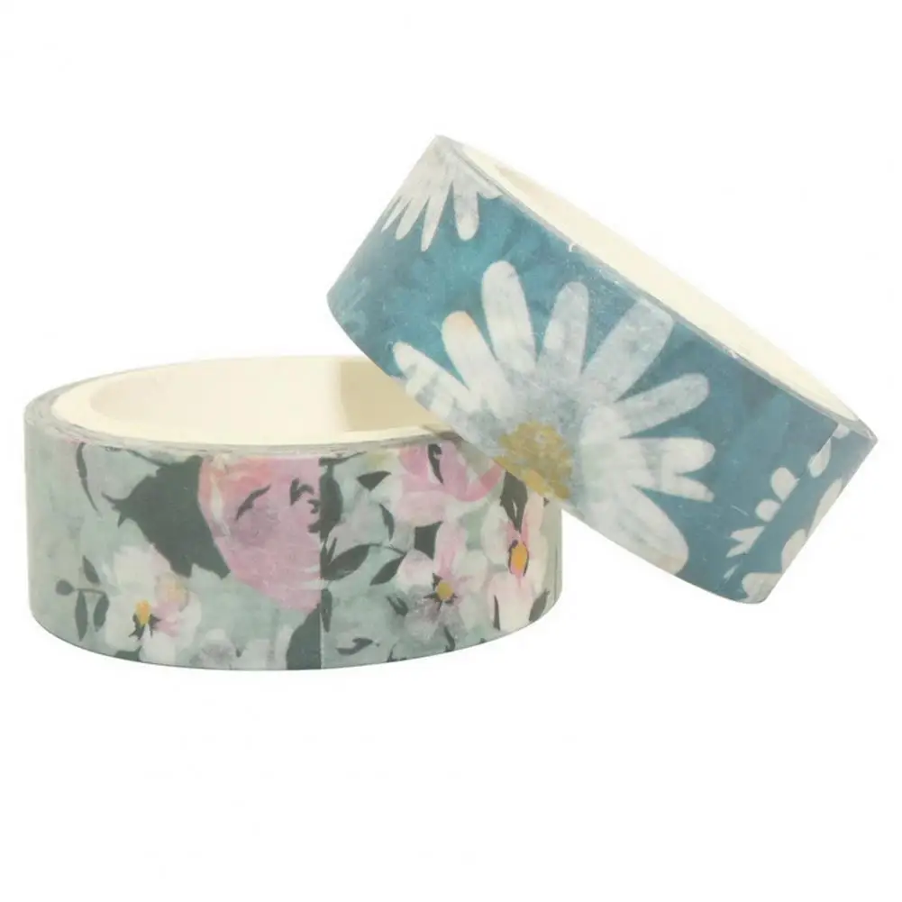 

20 Rolls Creative Spring Flowers Photo Album Decorative Washi Tape Sticky Washi Tape Floral Print Journal Supplies