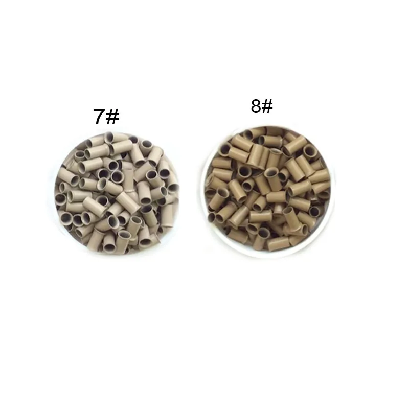 Flared copper rings 200 pieces 3.0*2.6*6.0mm Micro copper beads/copper tubes micro rings for i link hair extension
