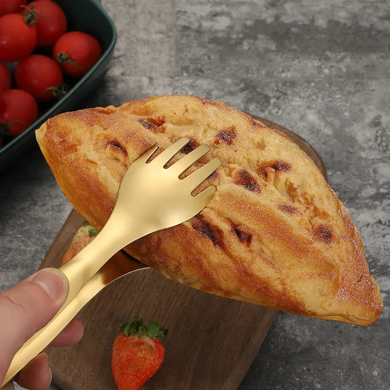 Stainless Steel Food Tongs 1~5pcs Buffet Food Kitchen Utensils BBQ Clips