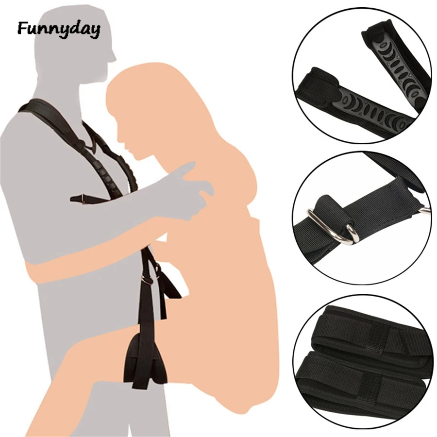 Shoulder Sex Swing Leg Spreader Rope Double Shoulder Swing Self Bandage Restraints Belt Sex Toys For Couples Harness Adult Games