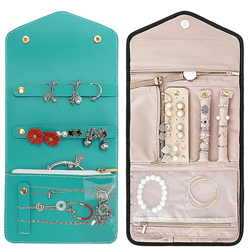 

Складная дорожная сумка для хранения, бархатная сумка для хранения персикового цвета, портативная женская сумка для ювелирных изделий, серег, ожерелий, витрин, Органайзер