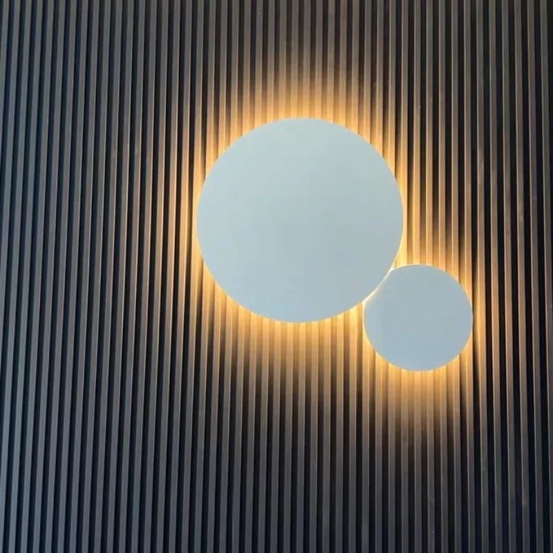 Modern Round Wall Lamp Bedroom Bedside Living Room Background Corridor Hallway Staircase Eclipse Light Led Sconce Lighting led wall lamp wall sconces light wall lamp