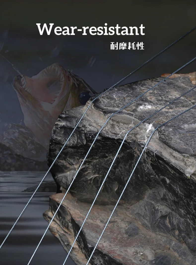 Japan Super Thiner 4 Stränge Geflochtene Angelschnur 100 M/200 M/300 M Super Starke Glatte Multifilament angelschnur Für Karpfen Angeln – Detail 6