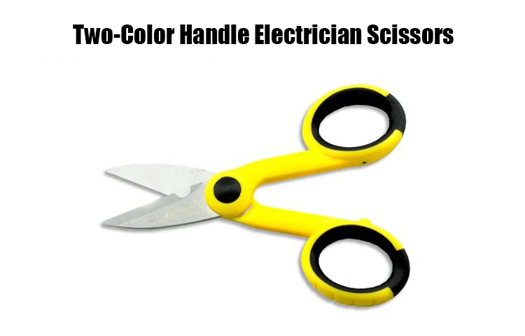 Description Picture 3 of itemSTANLEY 90-171-23C Two-Color Handle Electrician Scissors 140mm Hand Tools Wire Cutting and Stripping Multifunctional Scissors