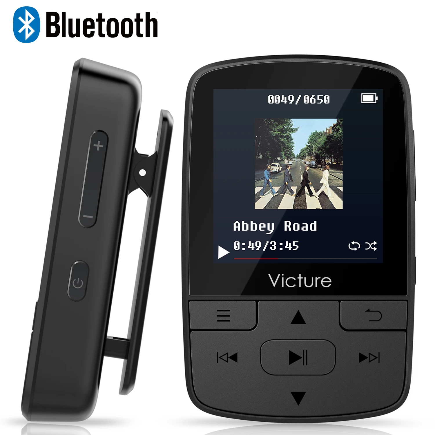 Victure Bluetooth Mp3 Player 8gb Clip Sport Portable Lossless Sound Hi