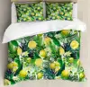 Lemon Duvet Cover Girls Boys Kids Botanical Lemon Pattern Comforter Cover Tropical Fruit Room Decorative Bedding Set with Zipper 5