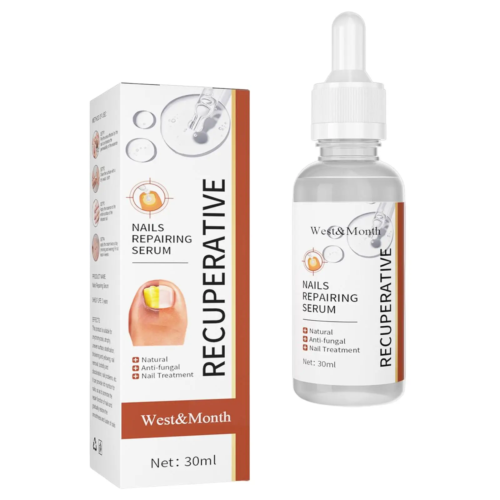 Nail Repair Serum 30ml Easy To Use Nail Toe Repair Liquid For