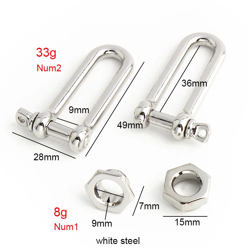 2-10Sets White Steel Eyelet Bag Connectors For Bags Belts Strap Handbags Purse Buckles Leather Crafts Adjustable DIY Accessories