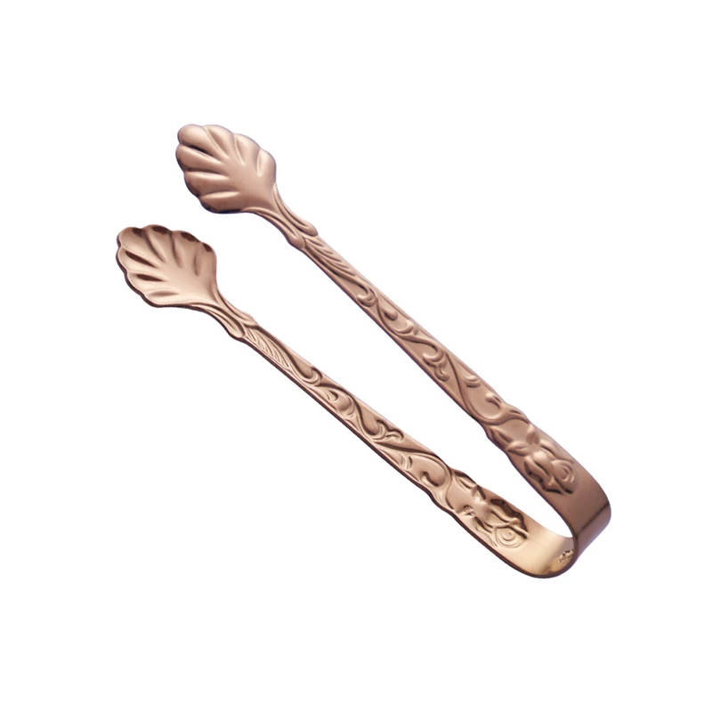 304 Stainless Steel Mini Grill Food Tongs Ice Cube Holder Sugar Dessert Tea Food Serving Clip Fruit Salad Clamp Kitchen Tools