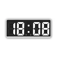 Two Sets of Minimalist  Alarm Clocks - Korean Fashion Style with Big  Digital Display  Bedrooms 1