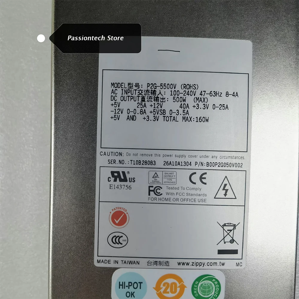 P2G-5500V Server Power Supply 500W 2U 5 P2G-5500V Server Power Supply 500W 2U - Image 3
