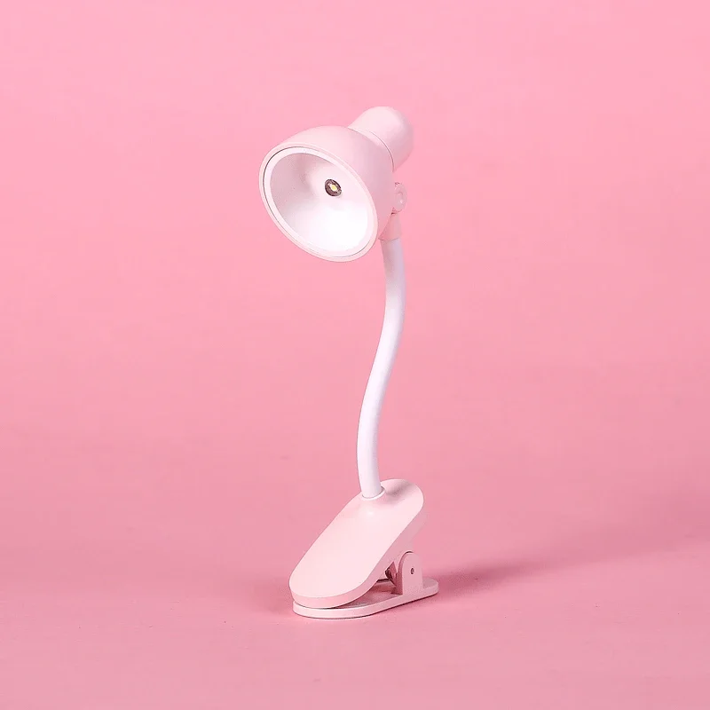 Small Bookshelf Night Light Desk Lamp LED Battery Powered Reading Desk Bookshelf Light Adjustable Portable Home Office Lamp