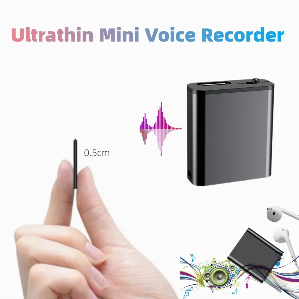 UltraThinMiniSoundRecorderPortableMP3PlayerSmallVoiceRecorder