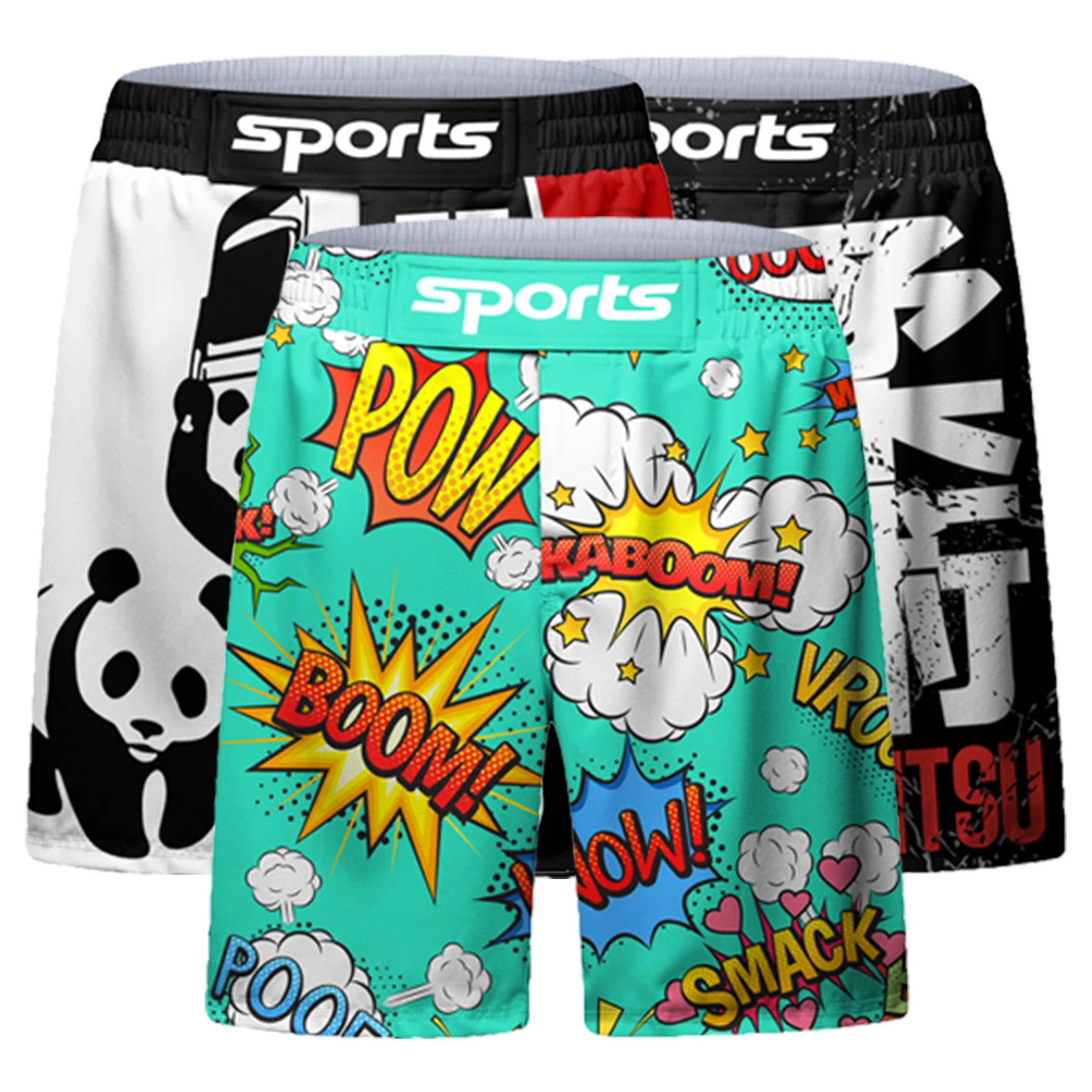 Mma Shorts Brazilian Jiu jitsu Rashguard Boxing Fierce Fighting Men's Short Pants Tiger Sanda Bjj Kickboxing Muay Thai Shorts
