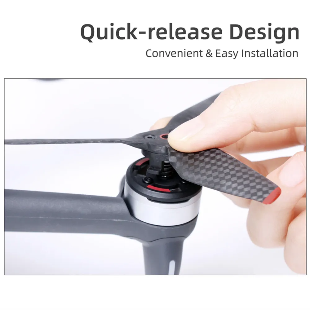 Carbon Fiber Propeller for DJI FPV Drone Accessories High Hardness High Strength Low Noise Quick Release Replacement Blade