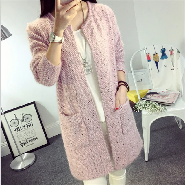 Mink Velvet Knitted Cardigan Jacket Women's 2022 New Loose Ladies