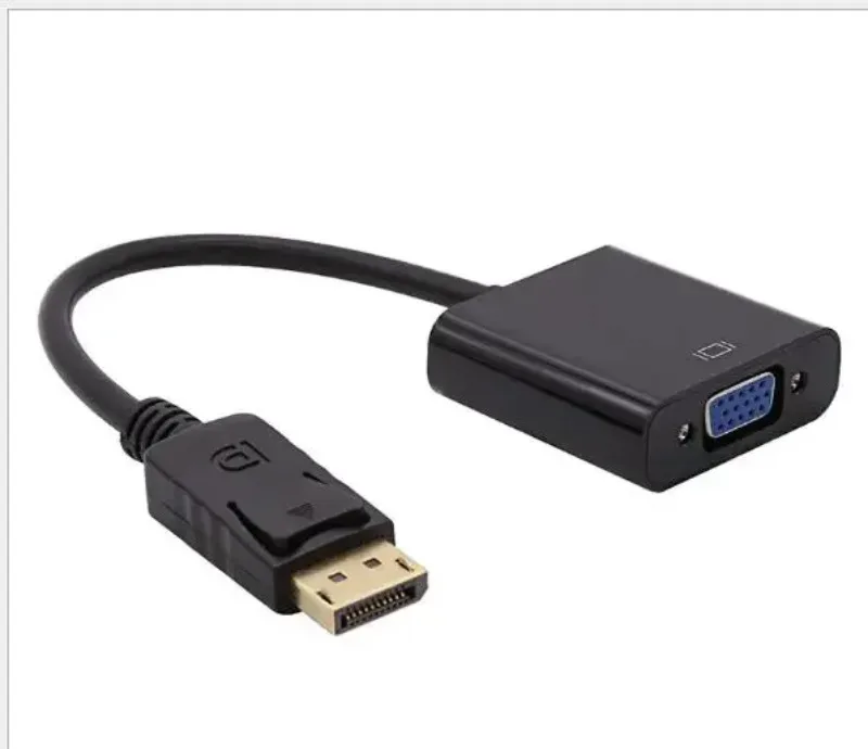 DisplayPort to VGA Adapter Cable DP To VGA Male To VGA Female 1080P for TV Laptop Computer Projector