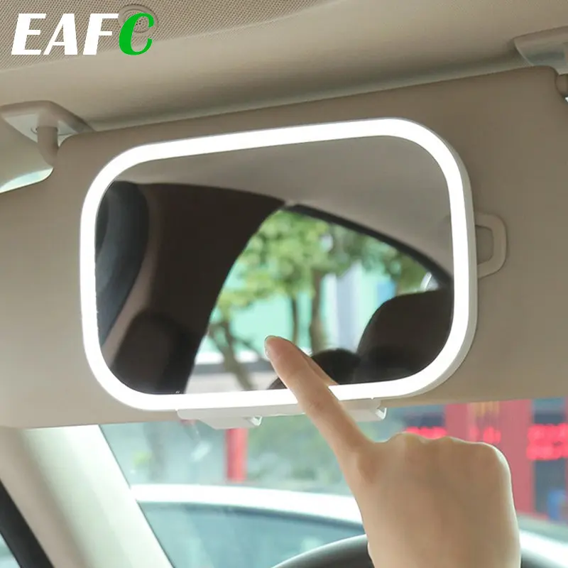 Auto-Kosmetikspiegel mit LED-Leuchten Sonnenschutz-Kosmetikspiegel mit  Touch-Control-Design Universeller dimmbarer Visier-Schminkspiegel