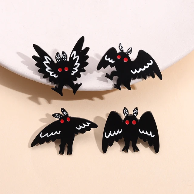 1/5pcs Cute Creepy Animals Enamel Pins Cat Bat Brooches Lapel Badges Punk Gothic Animal Jewelry, Jewels Gift for Men,Temu