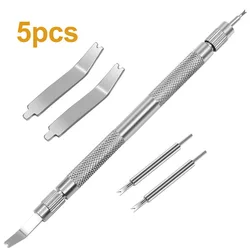Watch Strap Spring Bar Pin Removal Tool - Essential Repair Kit for Watch Handymen and Hobbyists (5pcs)