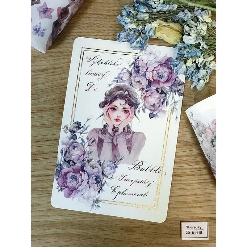 Рисунок 2 - Наклейка для скрапбукинга клейкая лента с цветами розы