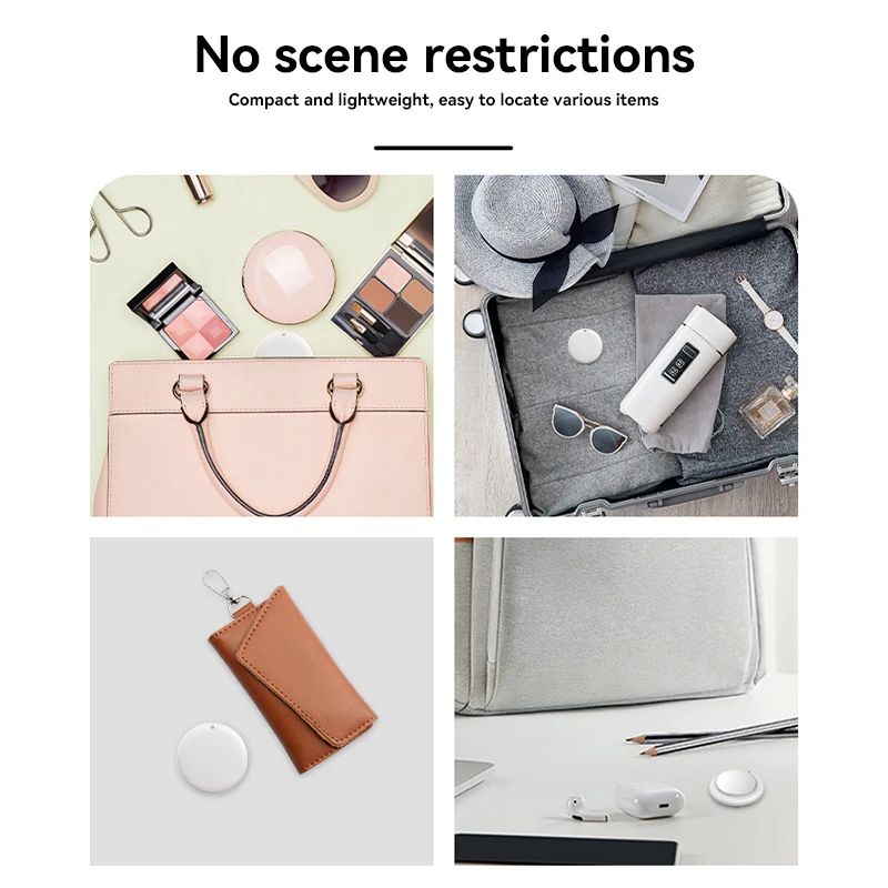 Xiaomi Mini Tracking Tag Car Locator Anti-lost Wallet Keychain Smart Tag Bluetooth Tracker Item Finder Use Find My (IOS Only)