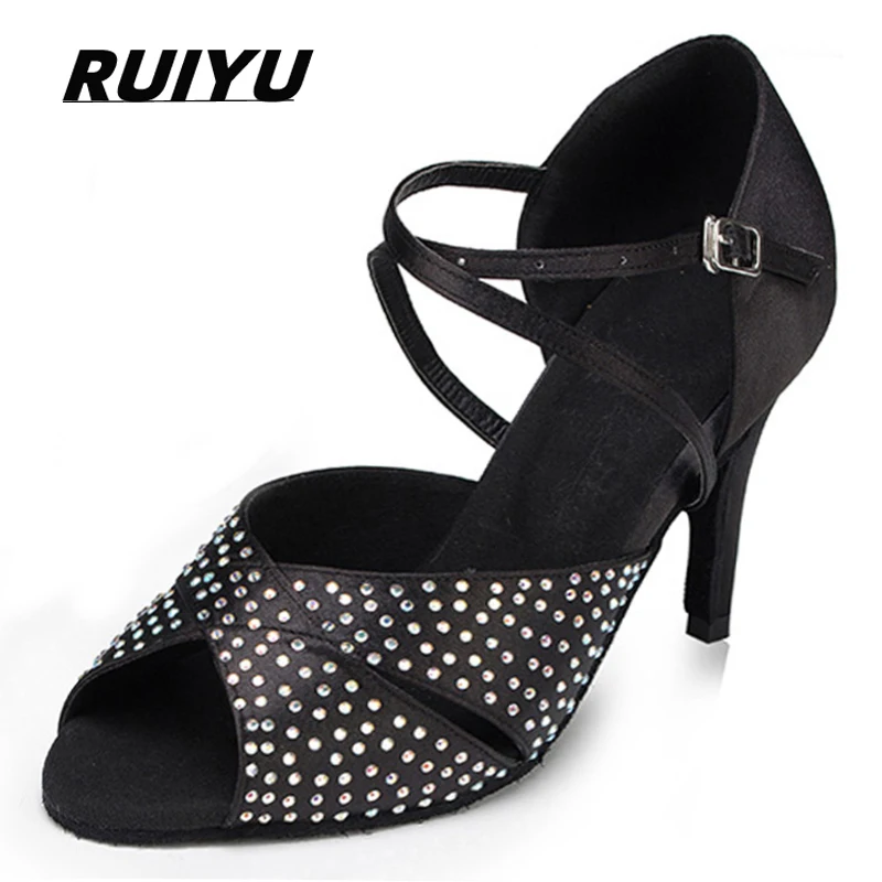 Zomer Latin Dansschoenen Dames Salsa Tango Party Ballroom Hoge Hak