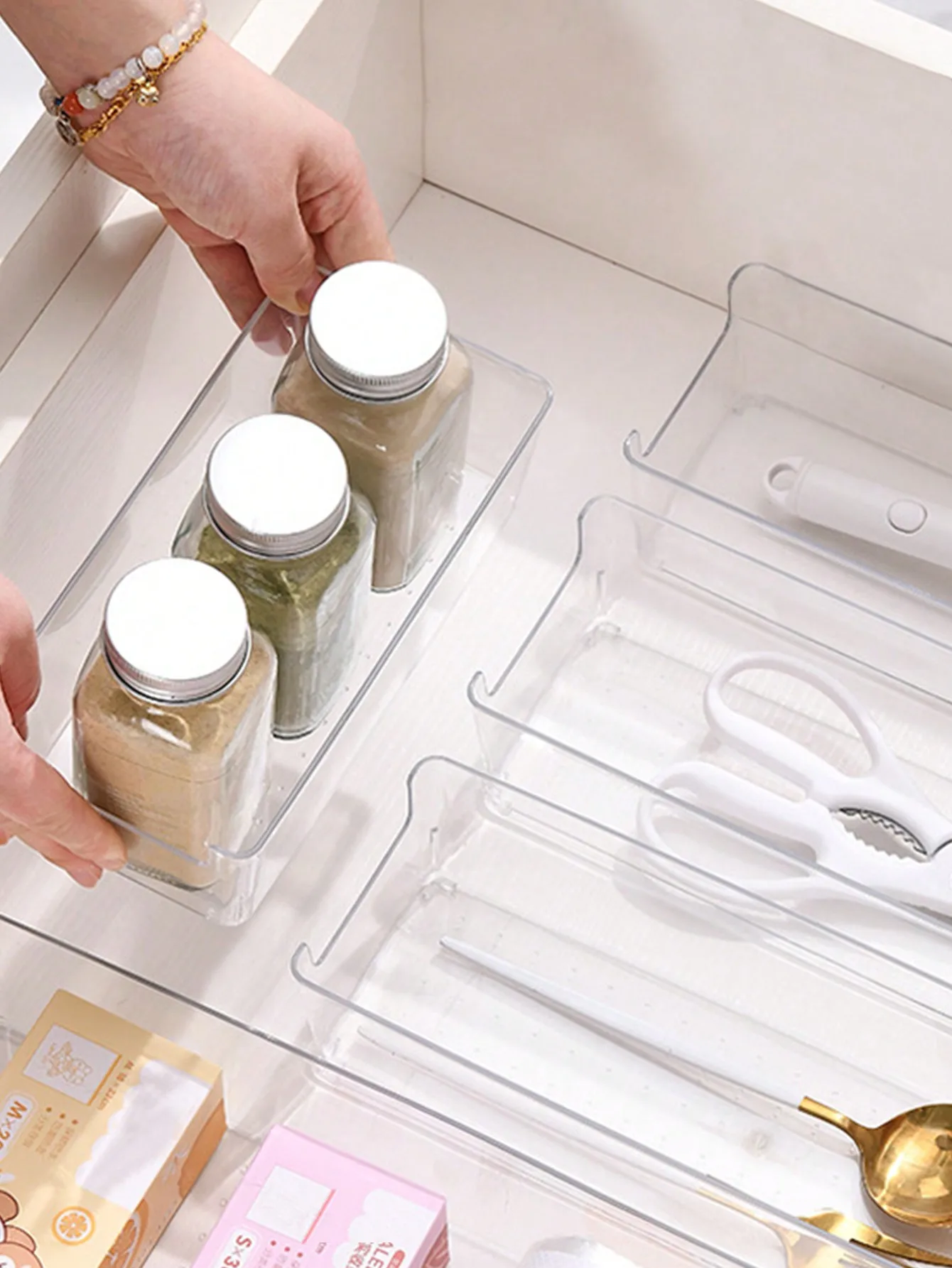 Clear Drawer Organizer Set - view 3