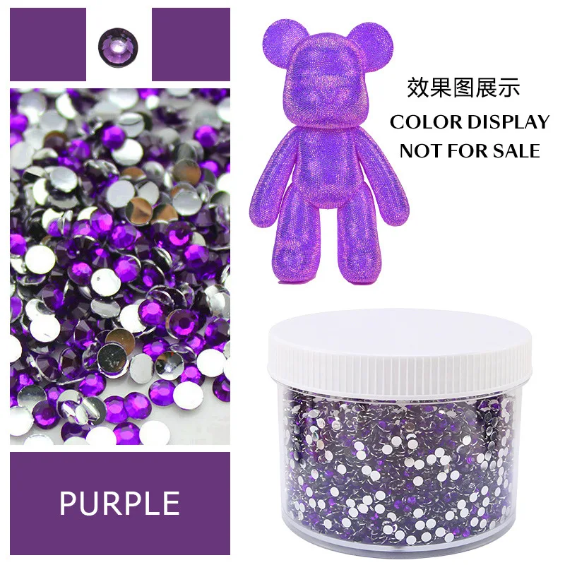 Large Box of Assorted Jelly AB Resin Non-Hot Fix Flat Back Rhinestones