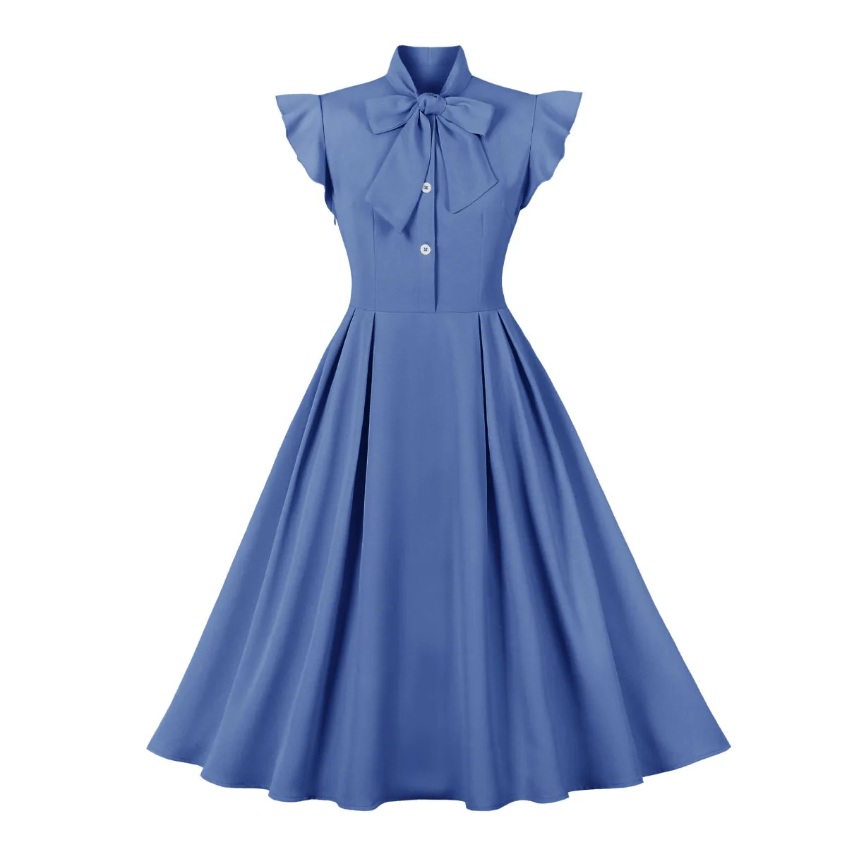 blue rockabilly dress Sky Blue Floral Print Sweetheart Neckline Rockabilly 50s Swing Dress w –  Pretty Kitty Fashion main image 1