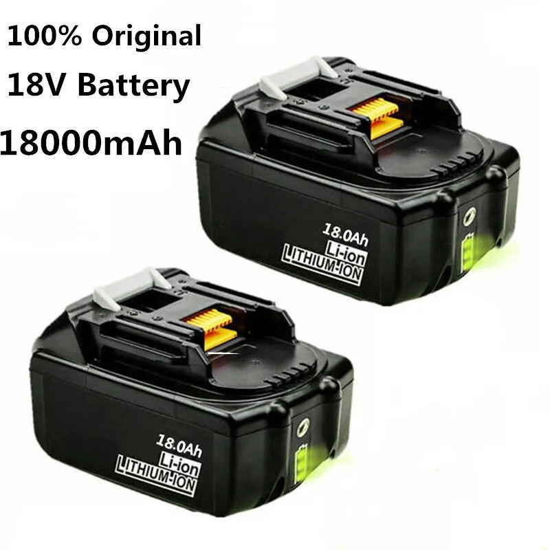 

2022 For Makita 18V 18000mAh 18.0Ah Rechargeable Power Tools Battery with LED Li-ion Replacement LXT BL1860B BL1860 BL1850